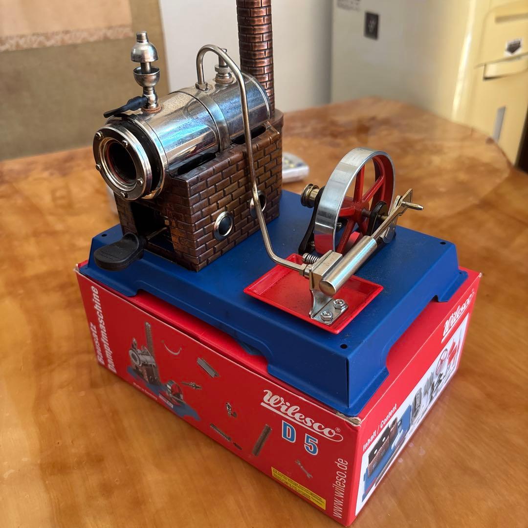 Wilescoヴィレスコ D8スチーム エンジン蒸気 模型 元箱 付 Wilesco