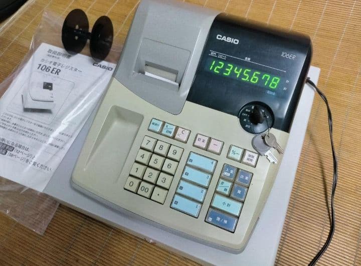 カシオレジスター 106ER 簡単便利特殊 送料込 316429