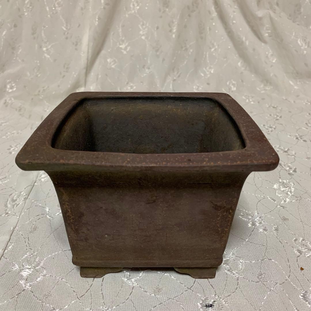 峯山 正方 深め 盆栽鉢