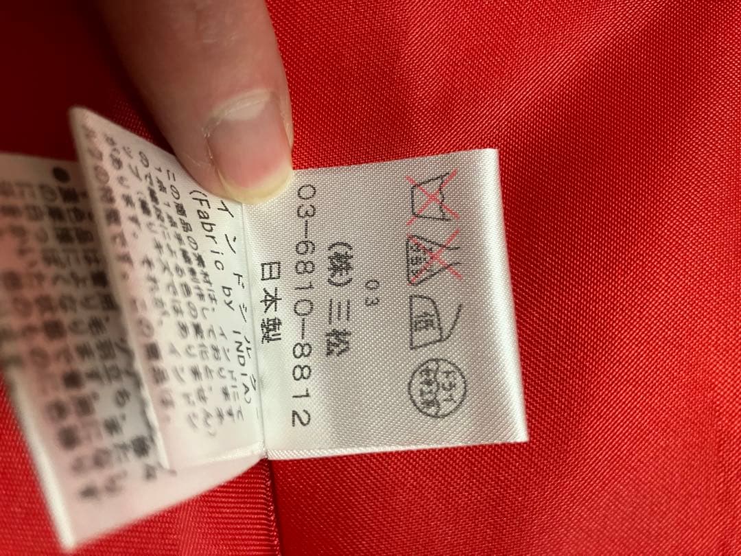 コサージュ付き真紅ロングドレス AIMER