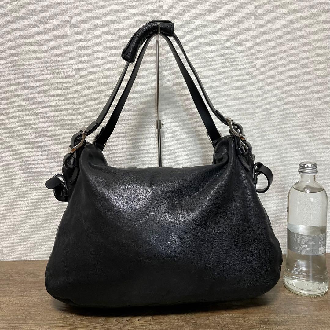 ■JIMMY CHOO(ジミーチュウ) 良品/ショルダーバッグ / ブラック 黒