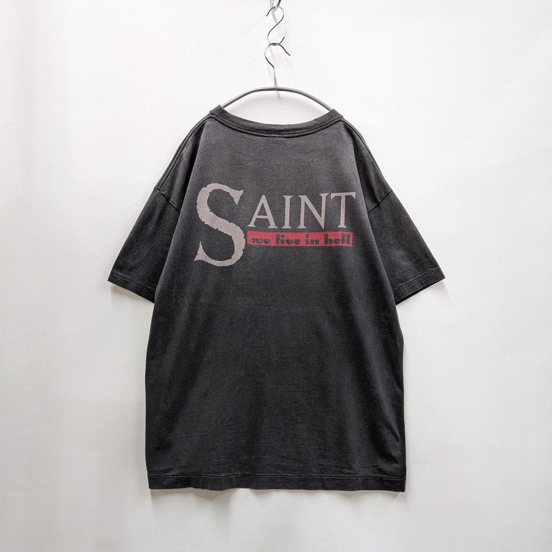 セントマイケル/両面プリントT/ヴィンテージ加工/SIZE XLビッグ