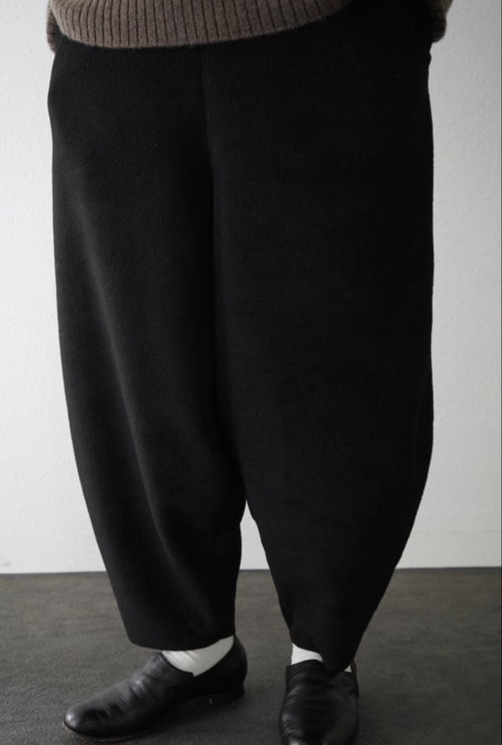 ALWEL　フリースペグパンツ ブラック