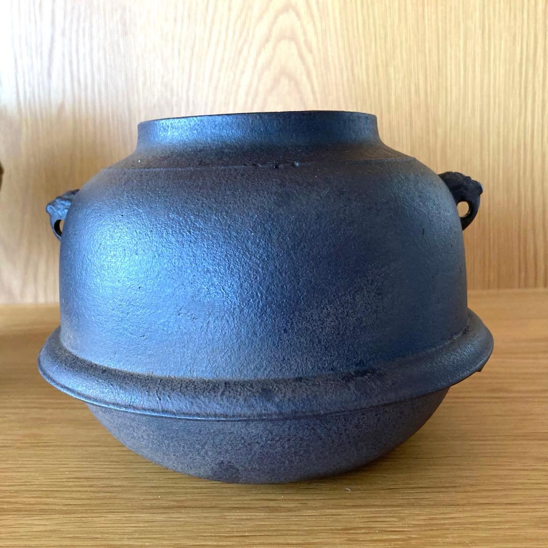 茶道具】唐銅 朝鮮風炉 釜 一ノ瀬宗和 菊地正直