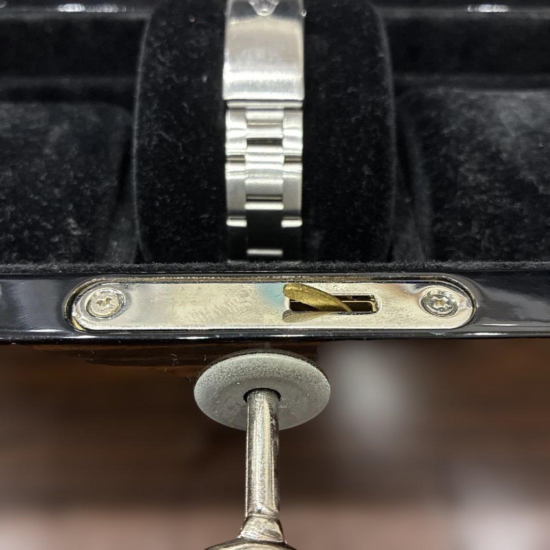 木製時計ケース ガラス蓋付き 王冠 おまけ付き ポールニューマン