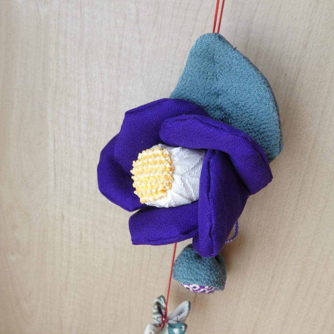 古布　正絹　吊るし雛　錦紗縮緬　アンティーク　疋田模様　さげもん　鬼しぼ