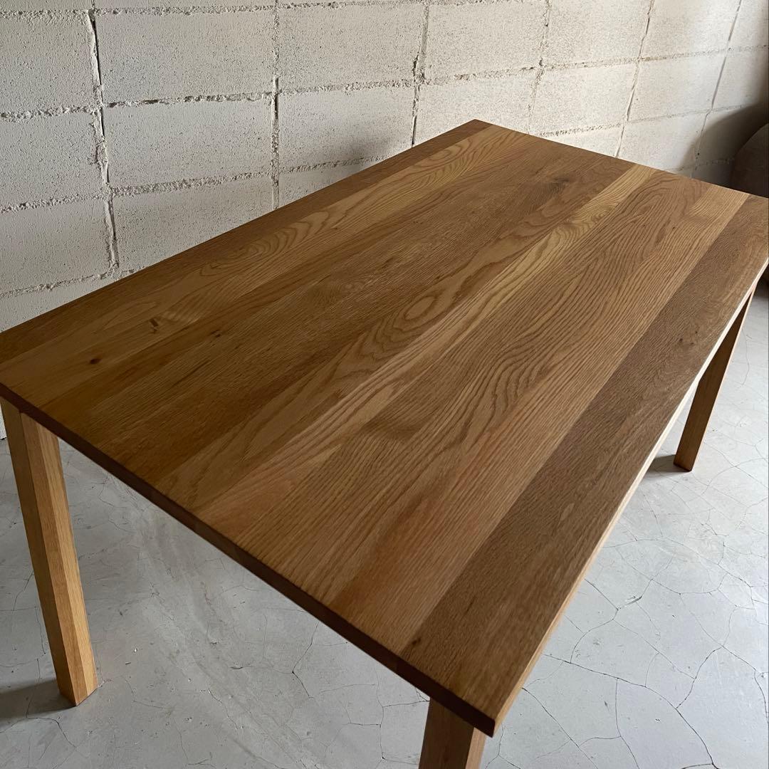 美品　MUJI 無印良品　ダイニングテーブル　オーク無垢材　北欧