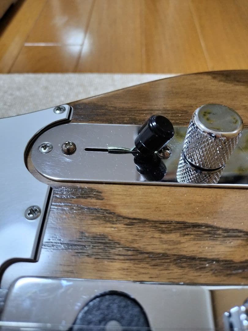 【自作コンポーネントギター】テレキャスタータイプ(配線アレンジ済)　ケース付き