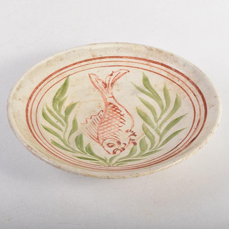 中国 赤絵 魚藻文盤 皿 V R8757 - メルカリ