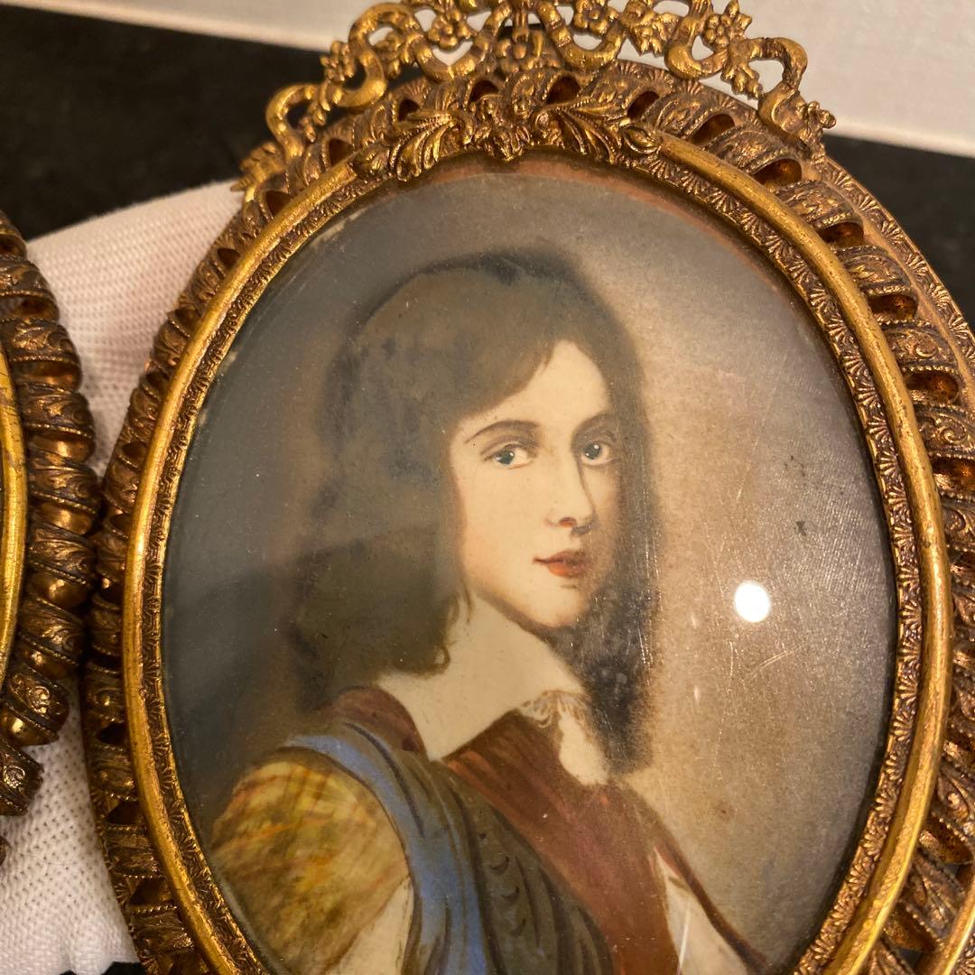 【蔵出し♡海外】人物画 ミニチュア　4作