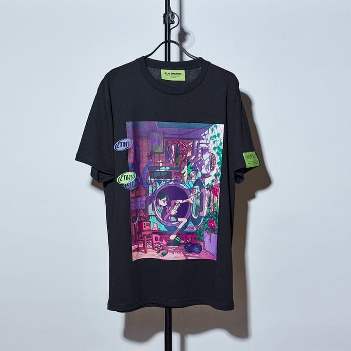 ずっと真夜中でいいのに。 HP 卸売 TOP Tシャツ 黒 Lサイズ ずとまよ