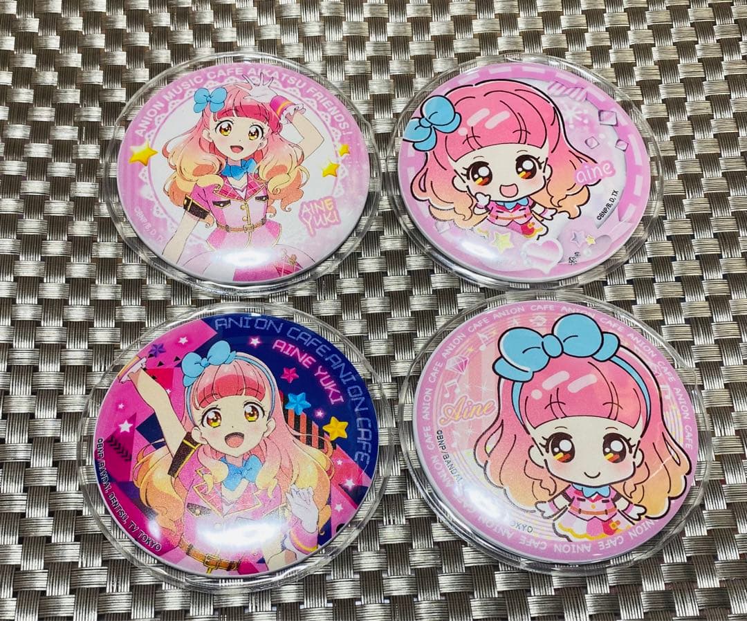 スミレ3種類】マグバッジ☆アニON☆アイカツ！