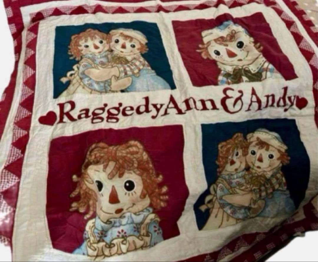 希少✨️アンとアンディー パッチワーク ラグ マット タペストリー 大