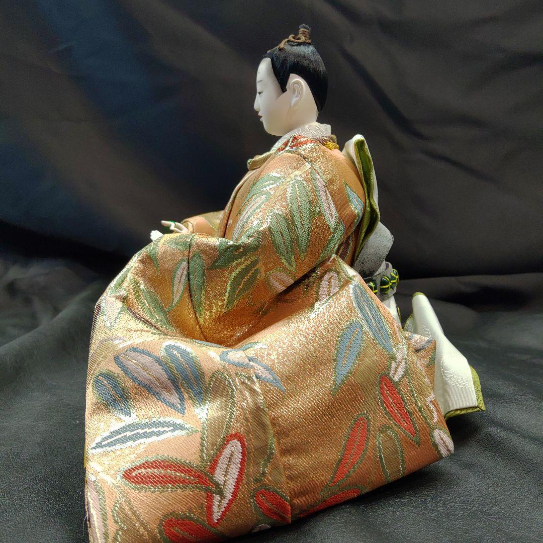 雛人形 京雛新王 平安 光寛作 特上七番 本帯地 正絹着物 未使用品