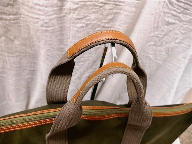 2647] 良品 ＊ダンヒル＊ ナイロンバック 旅行用鞄 カーキ