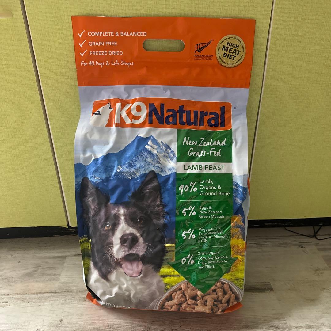 K9 Natural ラム フィースト 3、6Kg