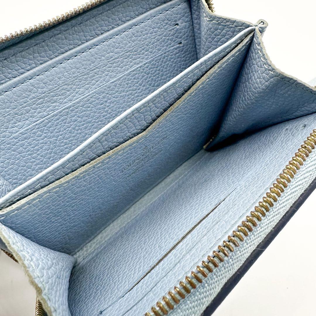 【限定品】ルイヴィトン ジッピーパース モノグラム アンプラント ブルー