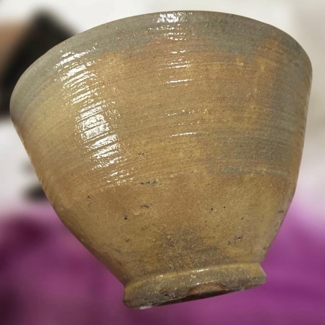 織部伝統工芸赤津焼 長谷元窯 加藤六兵衛 織部抹茶茶碗 共箱 【