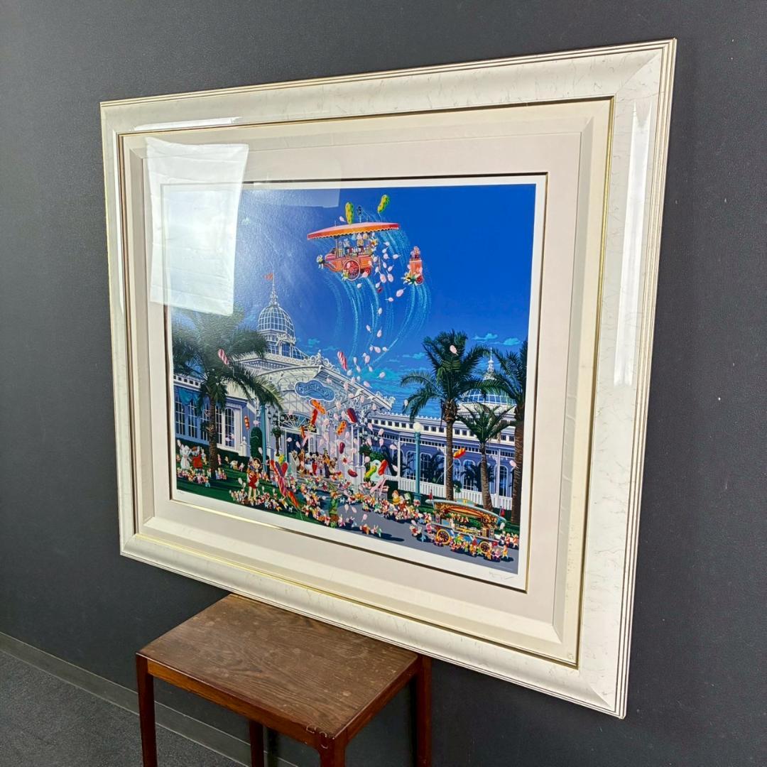 ヒロ・ヤマガタ「クリスタルパレス」大作シルクスクリーン 直筆サイン入 ディズニー