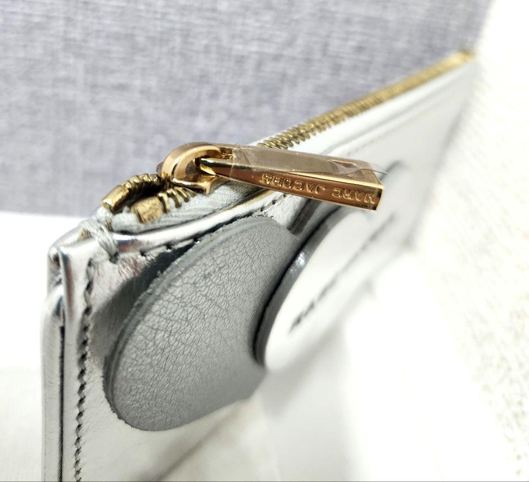 レア 新品 MARC JACOBS ケース キーリング付きポーチ シルバー
