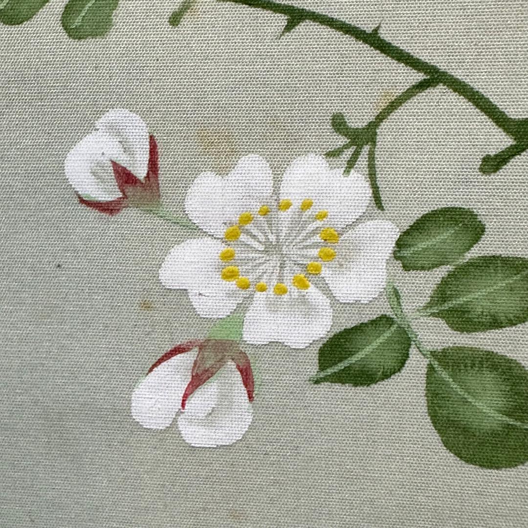 2126様感謝‼️掛軸「茨香魚之圖」神挙作　絹本肉筆　署名落款　桐箱入り