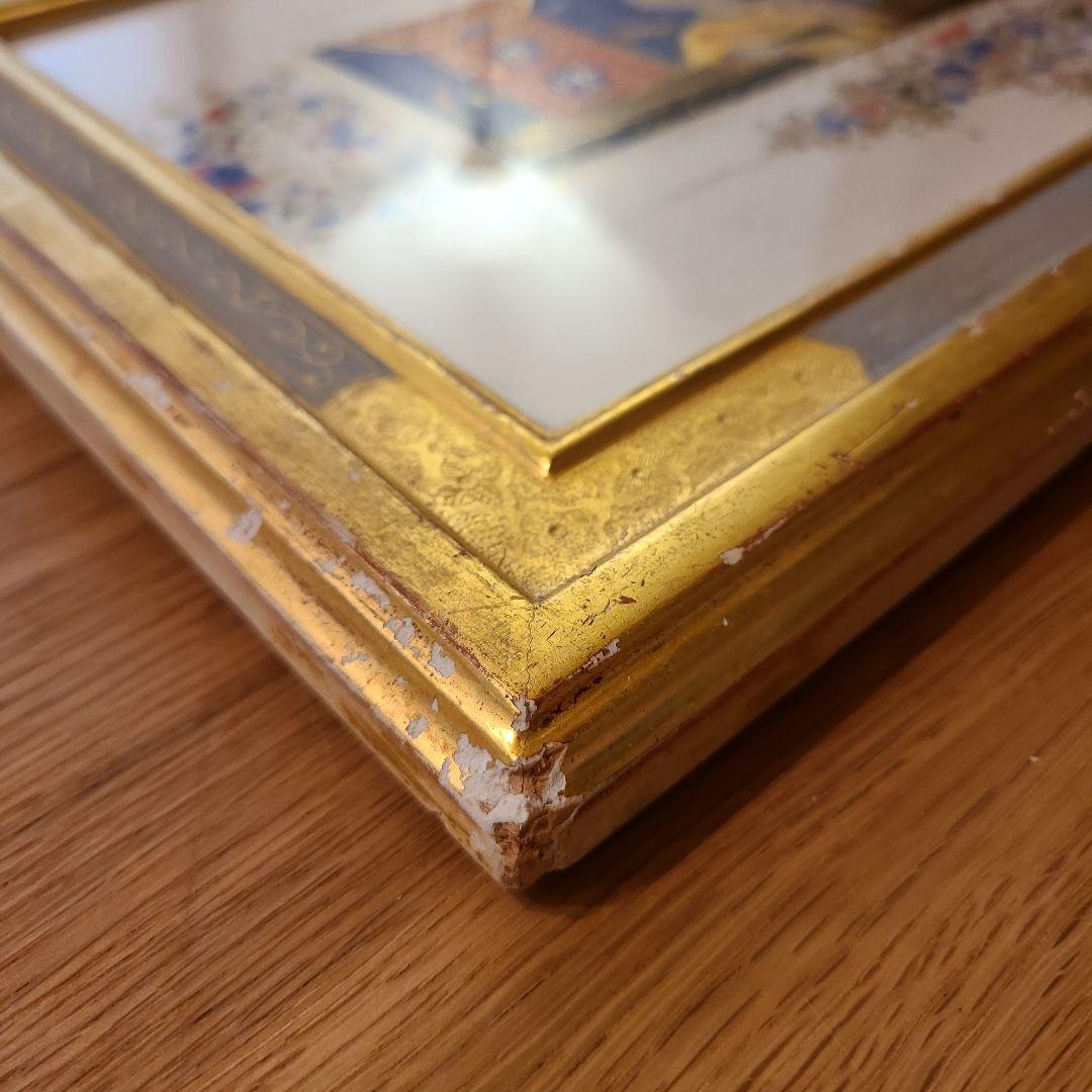 瀬本容子「真夏の夜の夢 祝典」ガラス絵 羊皮紙絵