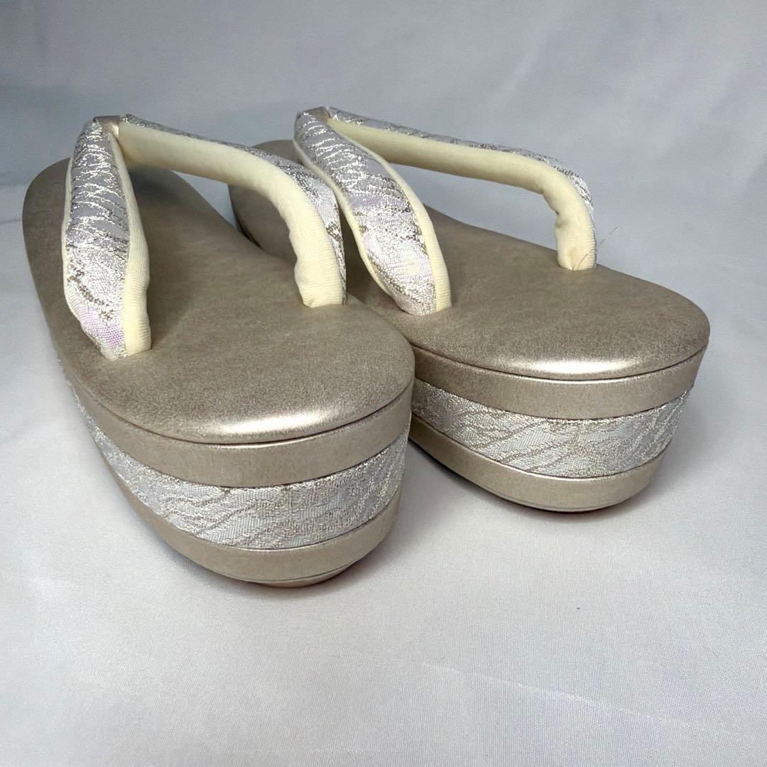 新品　草履　バッグ　セット　ローヴデコルテ　Mサイズ　シルバー　2025年モデル