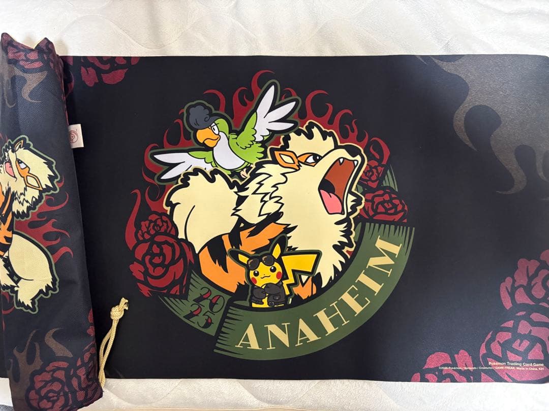 WCS2025 ポケモンカード アナハイム】 プレイマット 黒 ウィンディ