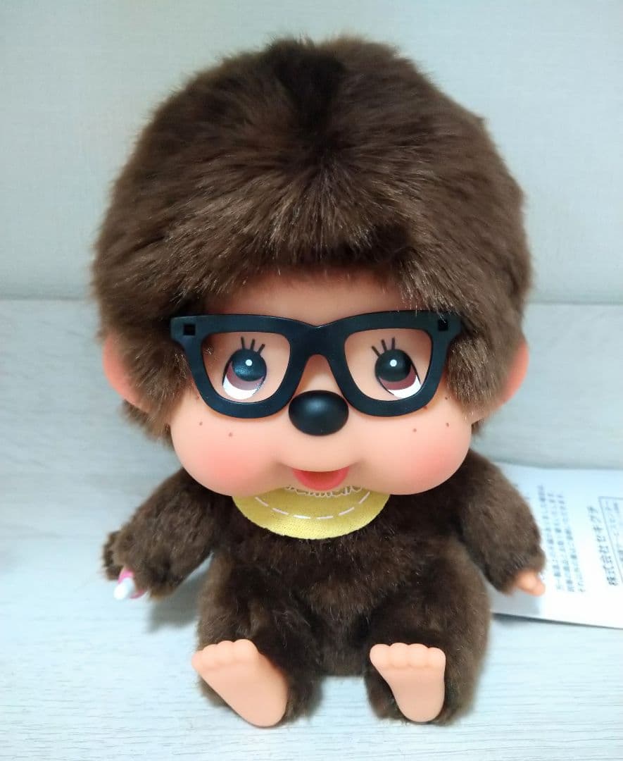 新品 モンチッチ 顔デカ 座り メガネ 香港限定 3体セット 726288s