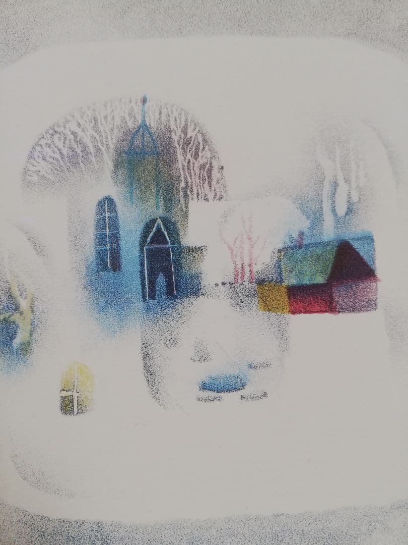 アート555 「ホワイト·ビレッジ」 チェコのリトグラフ(石版画) - メルカリ