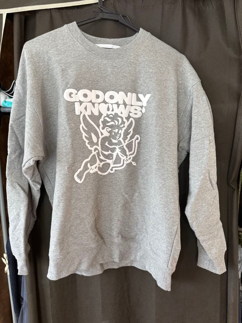 岩田剛典アパレルGOD ONLY KNOWS グレー スウェットシャツ Sサイズ