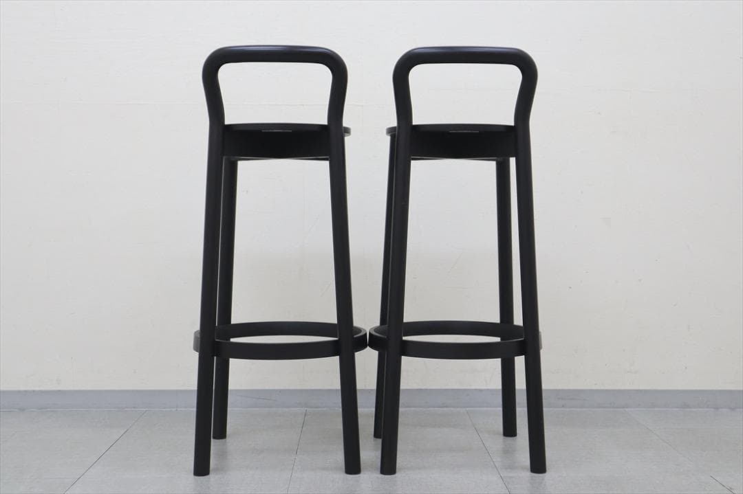 KNS カリモク ニュースタンダード キャストール バー スツール バックレスト