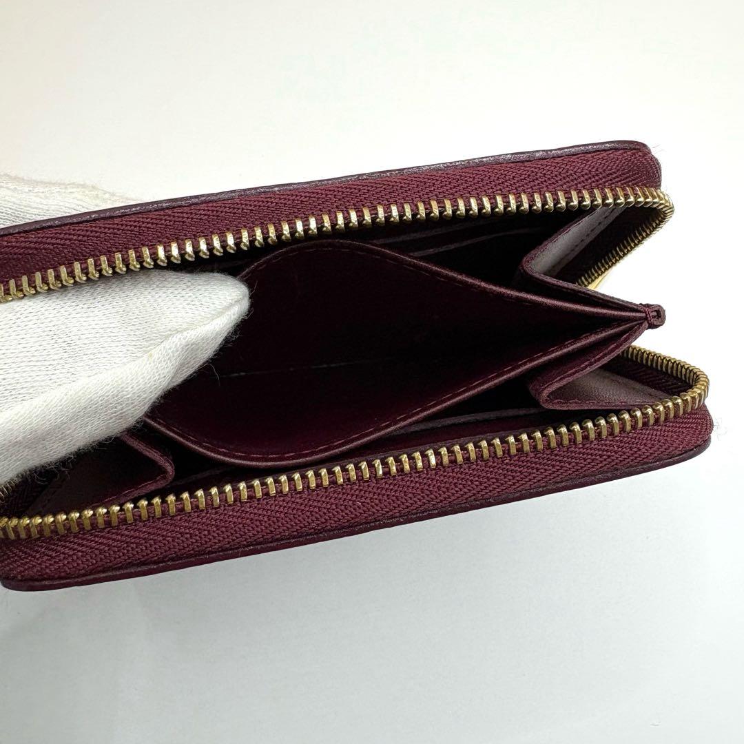 【美品】ルイヴィトン モノグラム ヴェルニ ジッピーパース アマラント