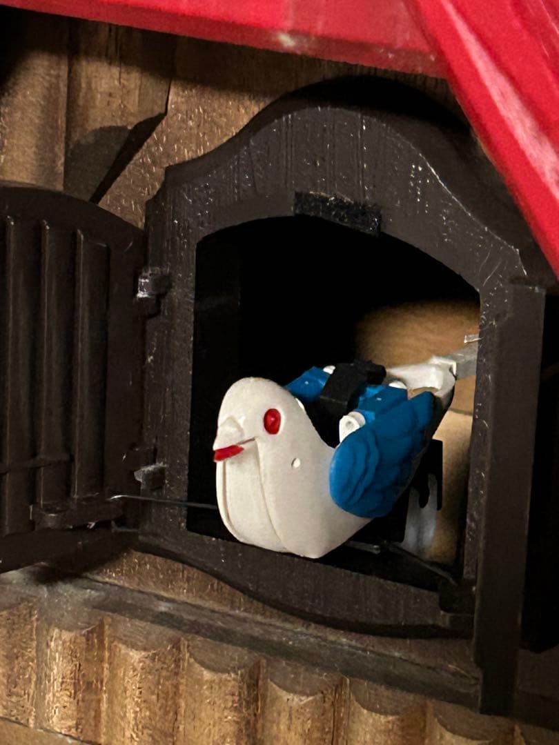 リズム　カッコーチロリアンR 4MJ732RH木枠 ふいご式 鳩時計 振り子時計