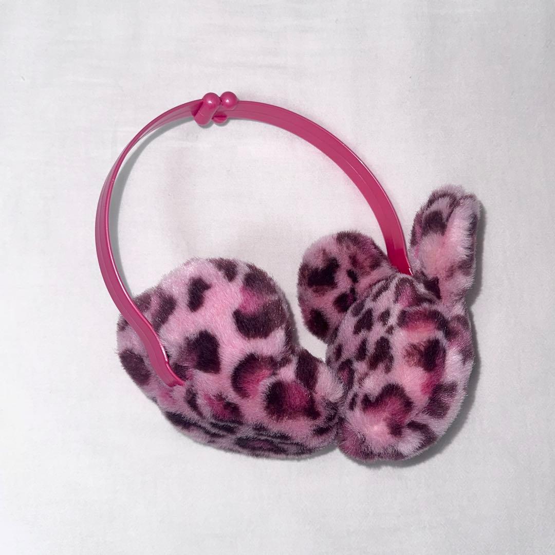 ディズニー イヤーマフ ヒョウ柄ピンク - メルカリ