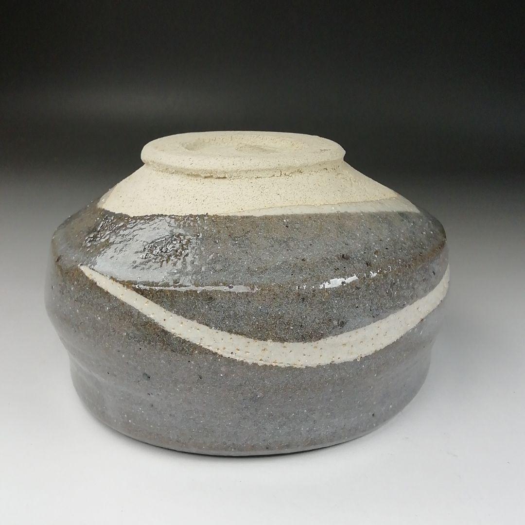 T297 茶碗 『鼡志野茶碗』『竹里庵 葵窯 加藤春二』 共箱 抹茶碗