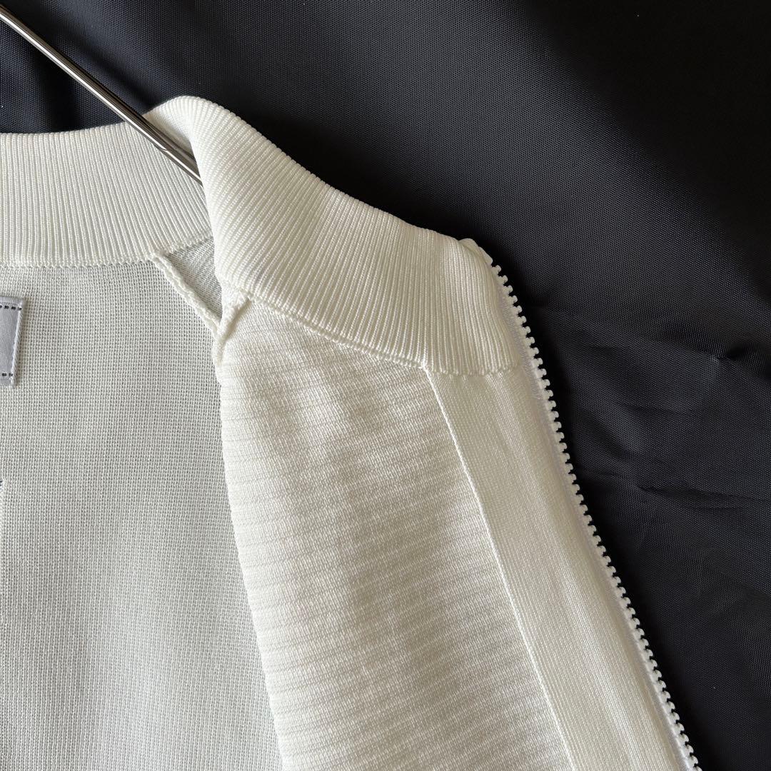 ブリーフィング 2025年モデル ジップアップブルゾン ホワイト レザーロゴ