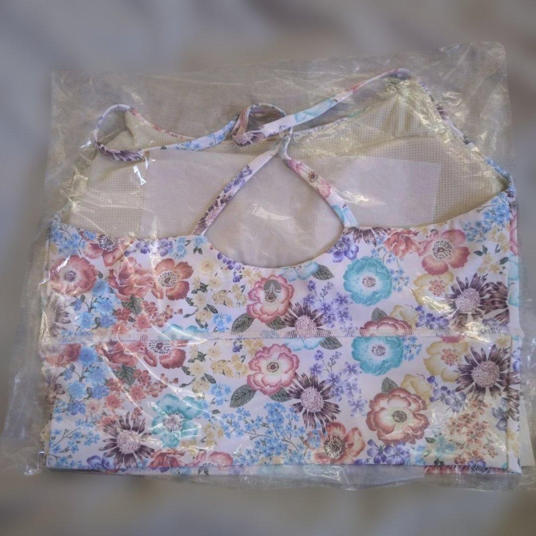 新品☆スカーラ☆エンブロイダリーブラトップ　L