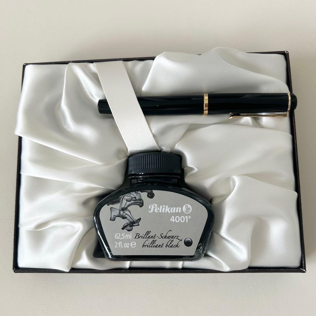 1850年代つけペンバコ、クリスタルインク瓶、螺鈿箱 1850年代つけ