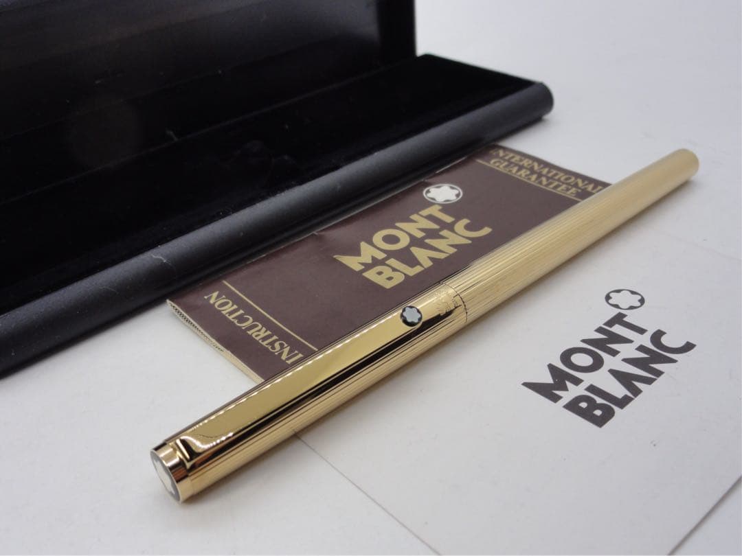 モンブラン 未使用に近い品！稀少度の高い金運を呼ぶ！総金張りSライン