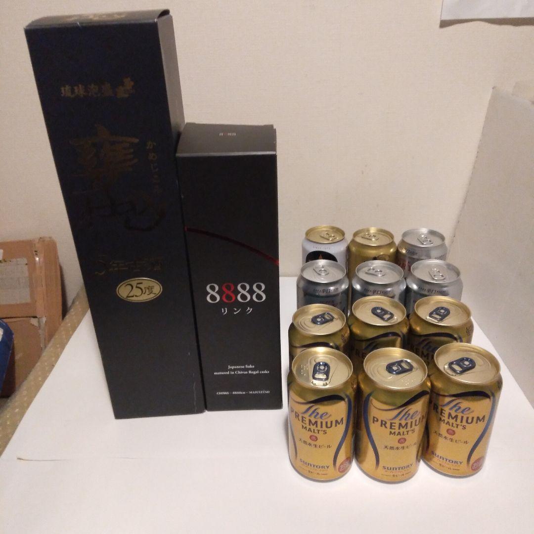 琉球泡盛 5年古酒 1800ml 25度＆リンク 88888＆ビール 12本