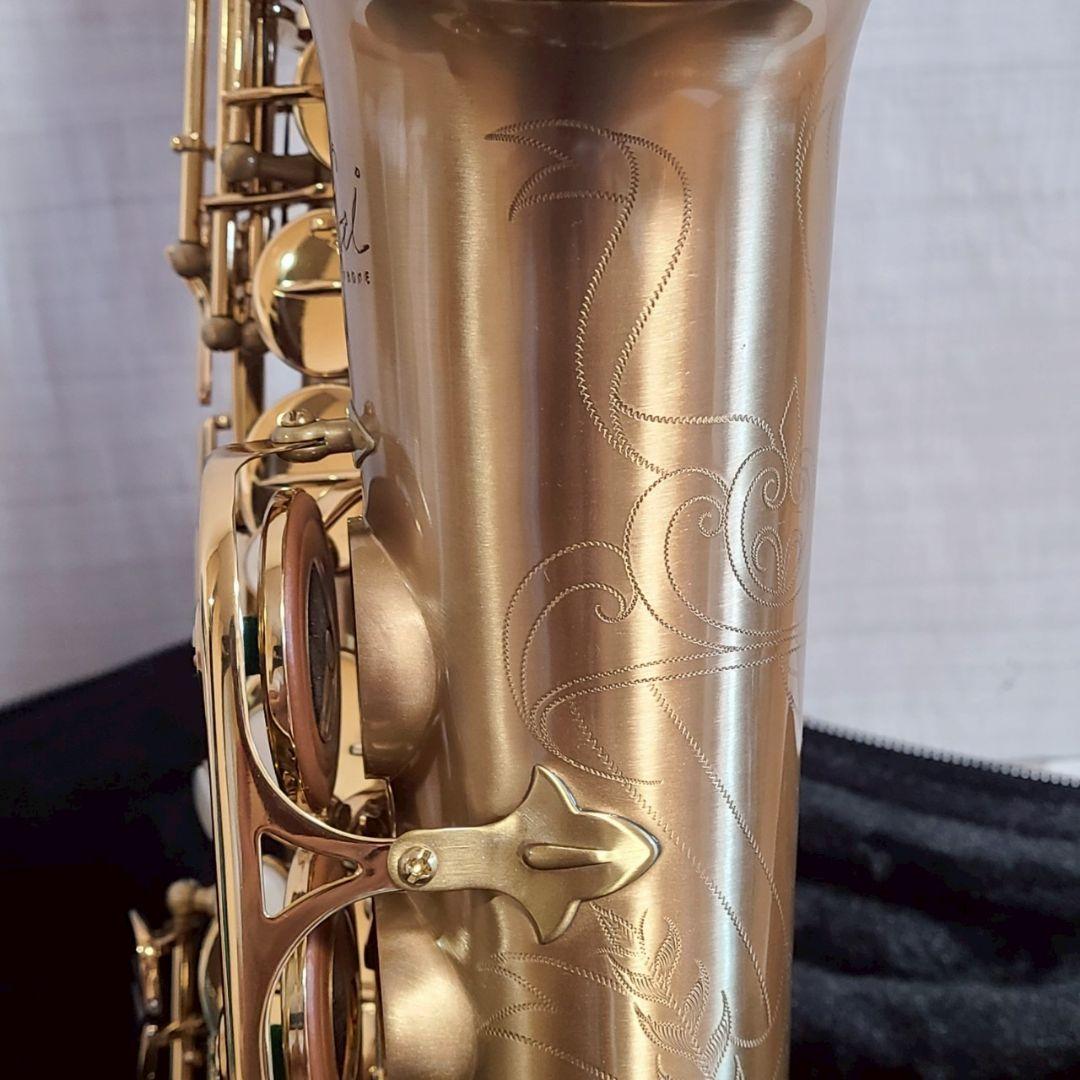 Festi アルトサックス 彫刻入り 管楽器 サックスフォン ケース付 ゴールド