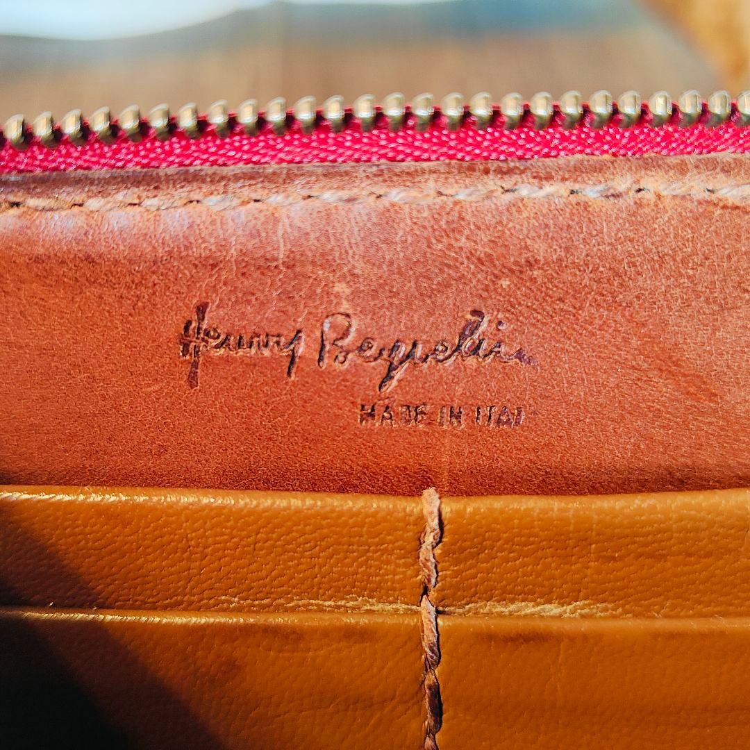 【極上エイジング】エンリーベグリン 高級レザーウォレット イタリア製 袋付正規品