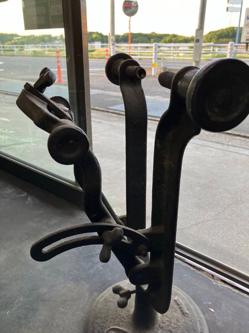 リム調整 振れ取り台 特殊工具 昭和レトロ 自転車 振取 歪み矯正特殊工具