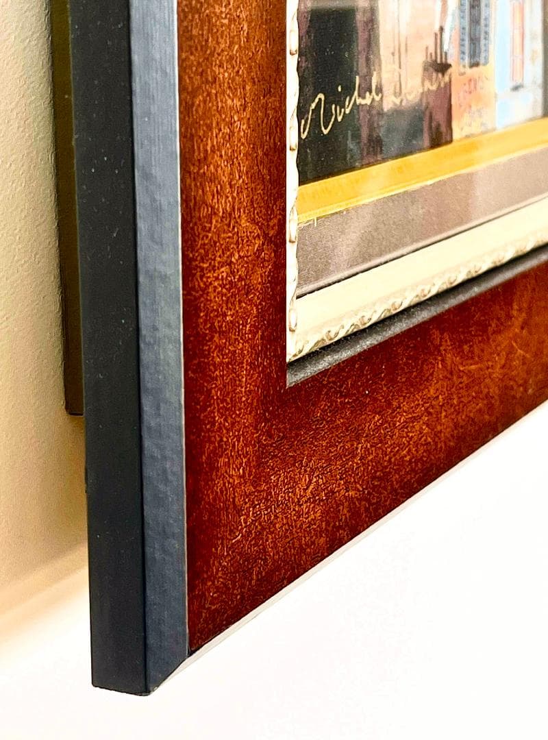 ミッシェル・ドラクロワ真作 「サンジャック通り」 2005年 シルク