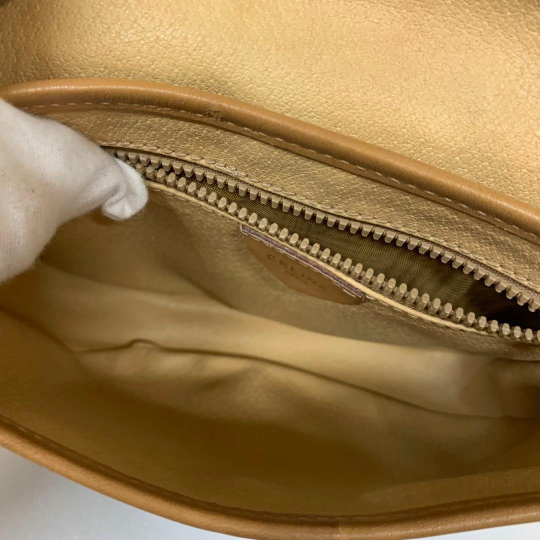 CELINE セリーヌ　マカダム ミニ ショルダーバッグ フラップ付