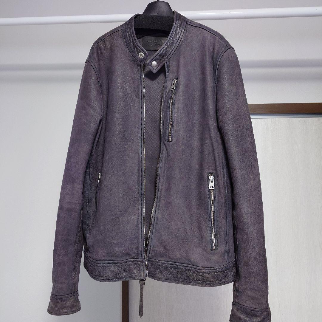 ALLSAINTS ダークグレー レザージャケット S