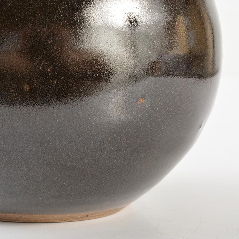 越中瀬戸焼 黒釉 瓢形徳利 時代箱 V R6459 - winetouritalia.com