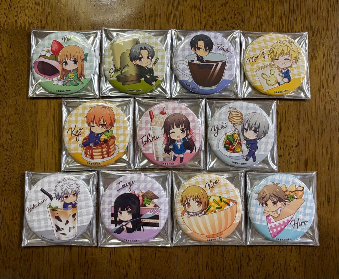 アニメ フルーツバスケット フルバ 缶バッジ 由希 トムス エンディング