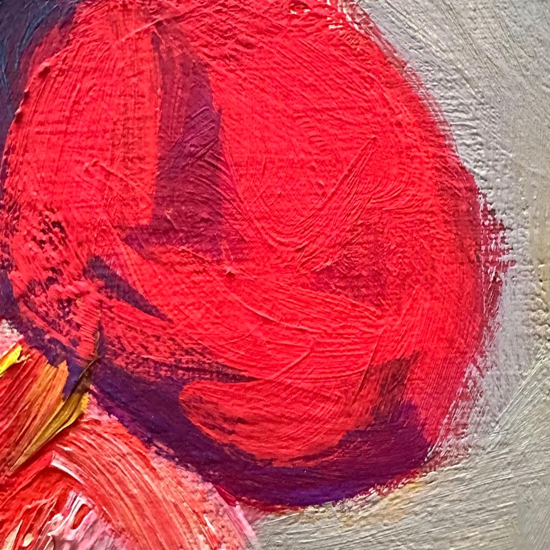 2114様感謝 ‼️村田省蔵「 薔薇 」肉筆油彩F6号署名共シール差函